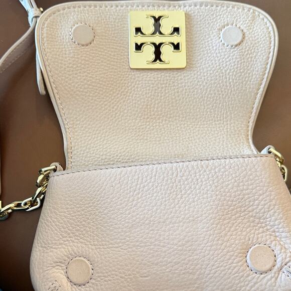 Tory Burch Britten Mini Crossbody Bag Light Oak Designer Preppy Concerts - Picture 9 of 9
